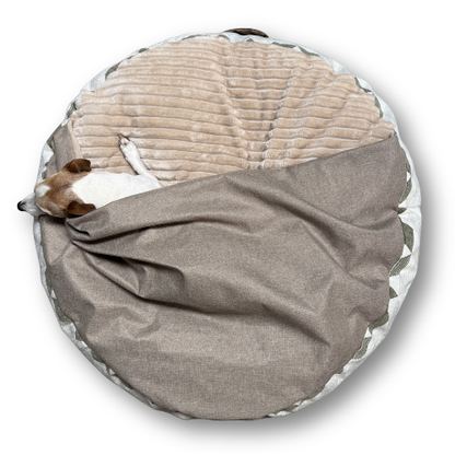 Burra Poof — Hooded Burrowing Dog Bed