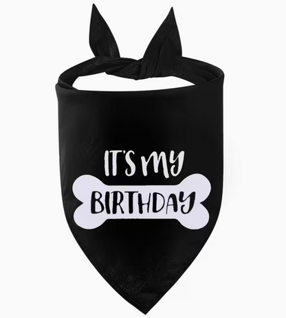 The BirthdayBandana — Pet Birthday Party Bandana