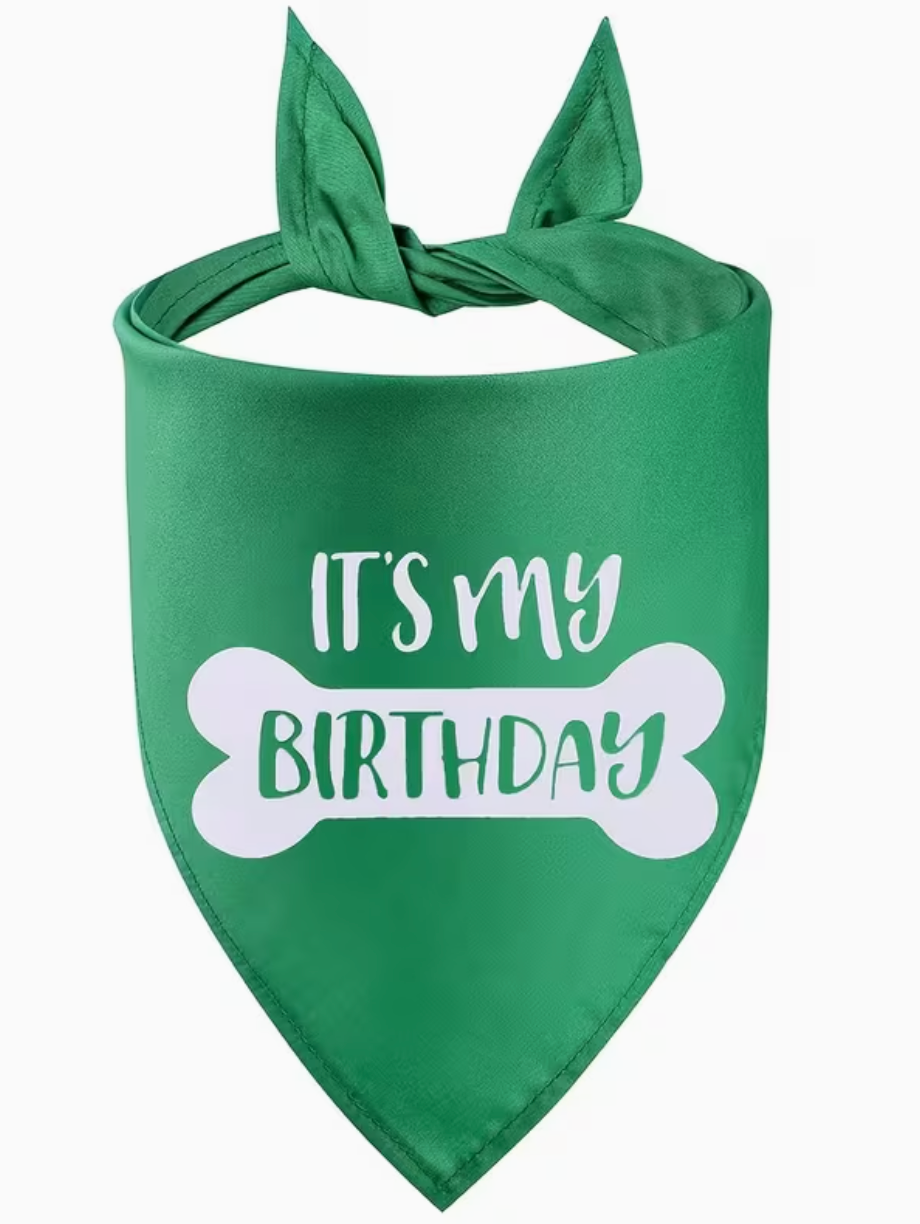 The BirthdayBandana — Pet Birthday Party Bandana