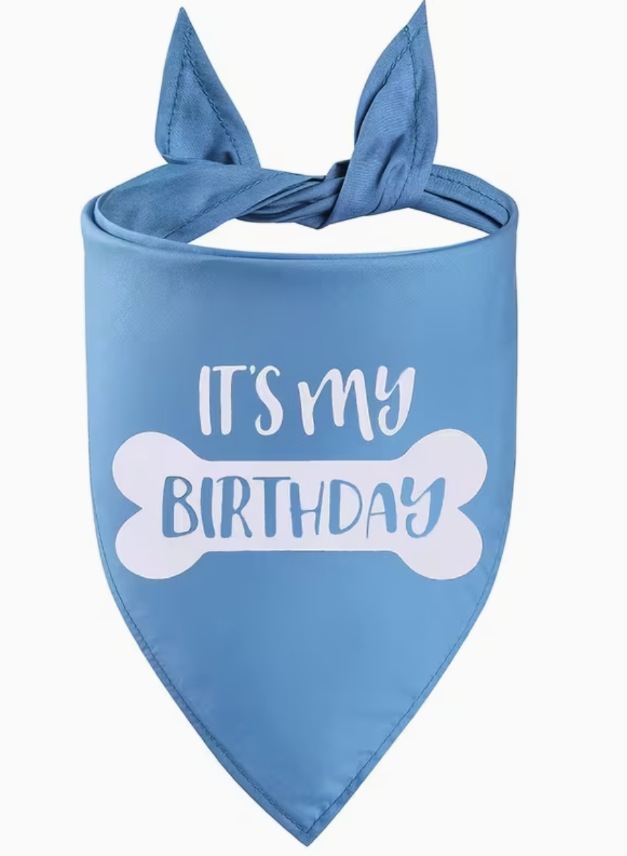 The BirthdayBandana — Pet Birthday Party Bandana