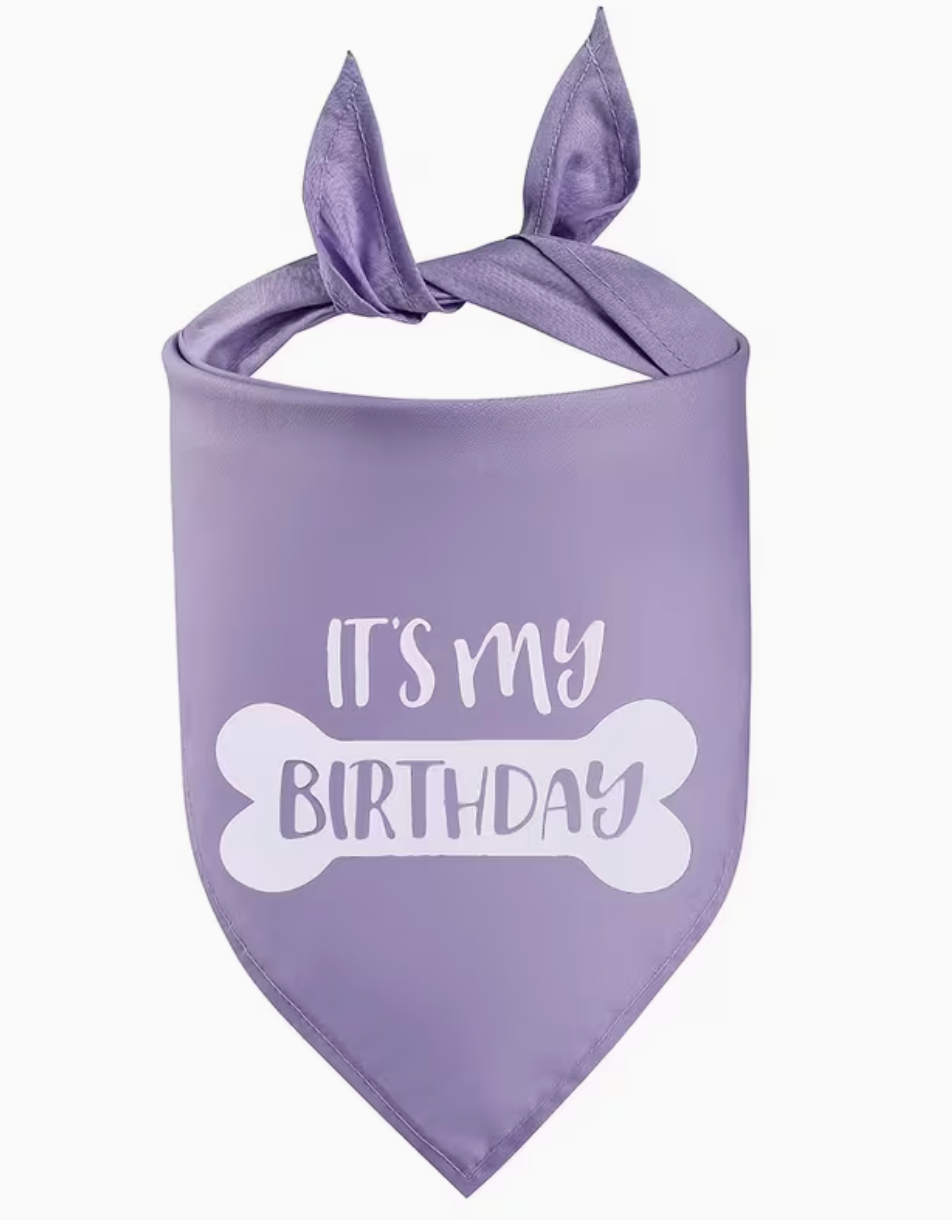 The BirthdayBandana — Pet Birthday Party Bandana