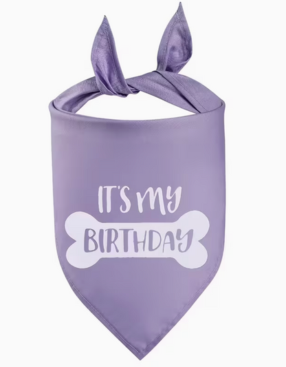 The BirthdayBandana — Pet Birthday Party Bandana