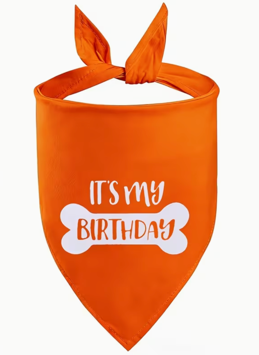 The BirthdayBandana — Pet Birthday Party Bandana