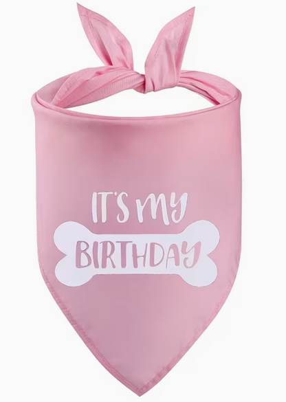 The BirthdayBandana — Pet Birthday Party Bandana