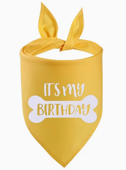 The BirthdayBandana — Pet Birthday Party Bandana