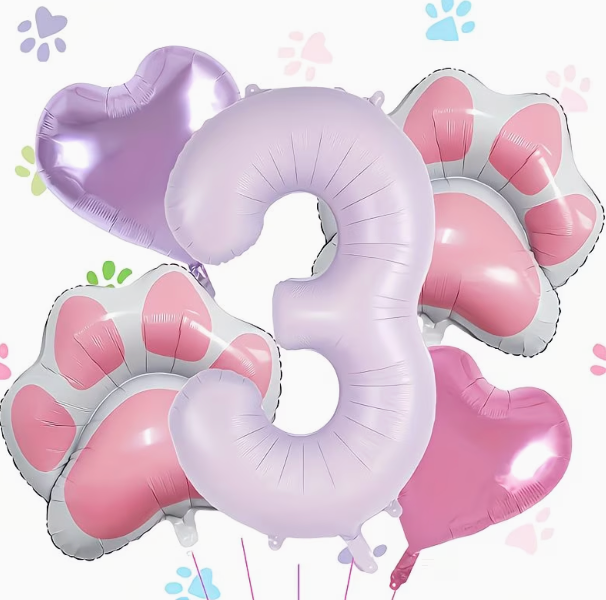The CelebKit — Dog Birthday Number Balloon Set