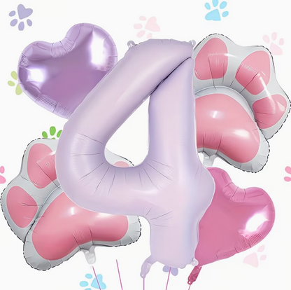 The CelebKit — Dog Birthday Number Balloon Set
