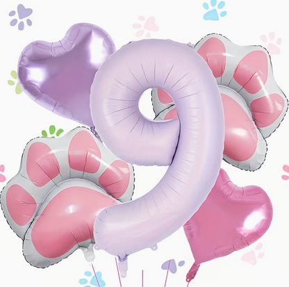 The CelebKit — Dog Birthday Number Balloon Set