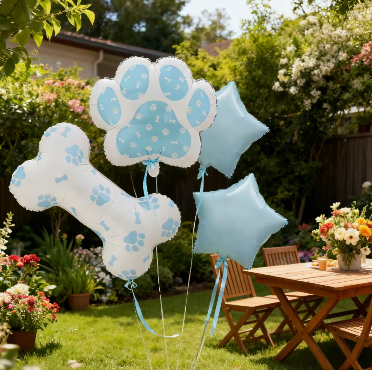 The FestivePaw — Paw Print Party Balloon Set