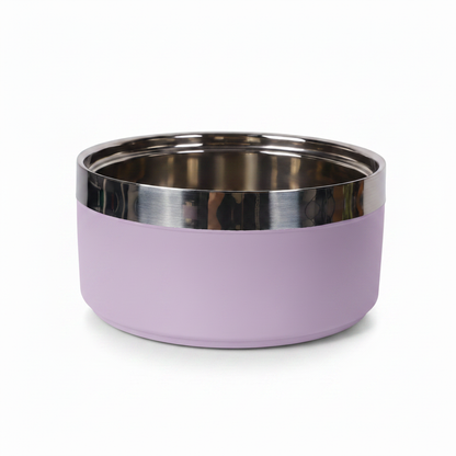 Lavender Steel Pet Bowl — Studio