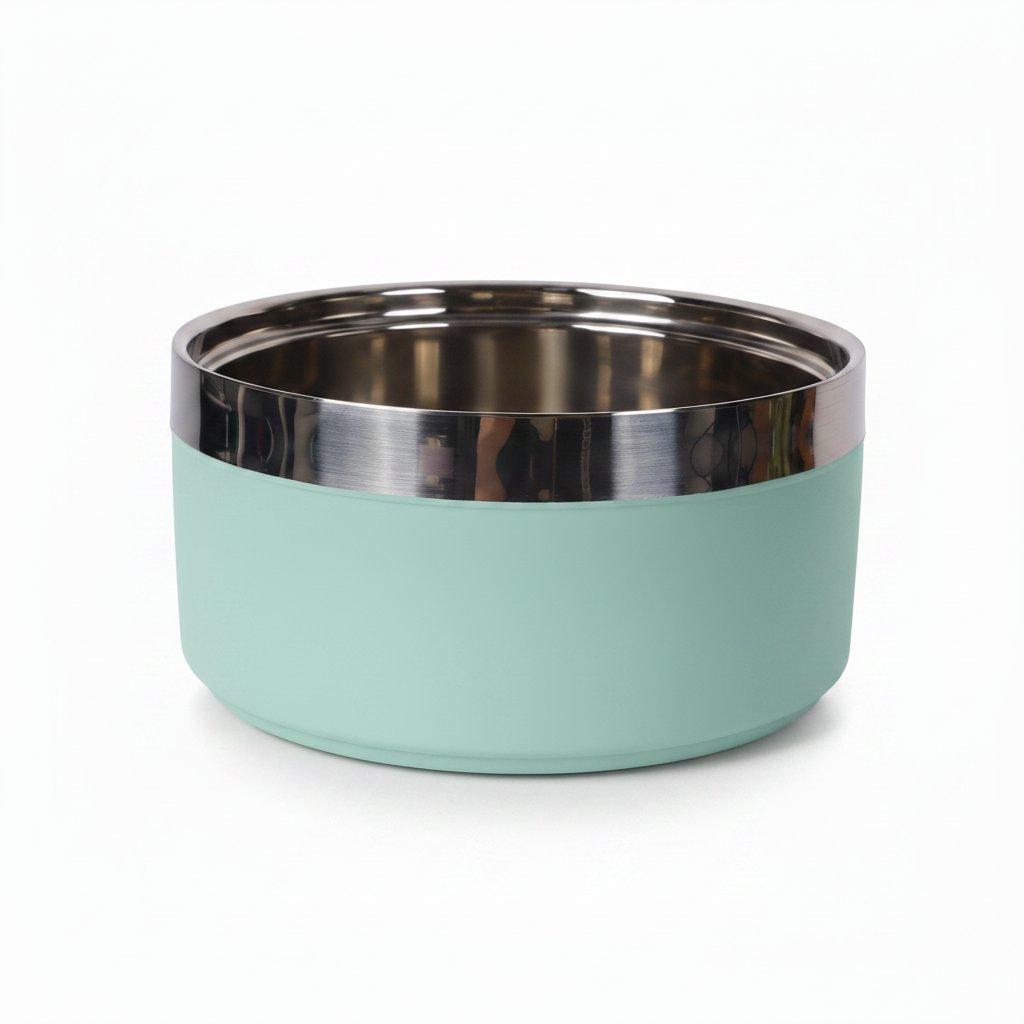 Mint Steel Pet Bowl — Studio