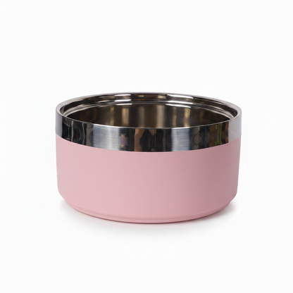 Pink Steel Pet Bowl — Studio v2